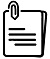 File annex icon. Paper clip symbol. Attach symbol